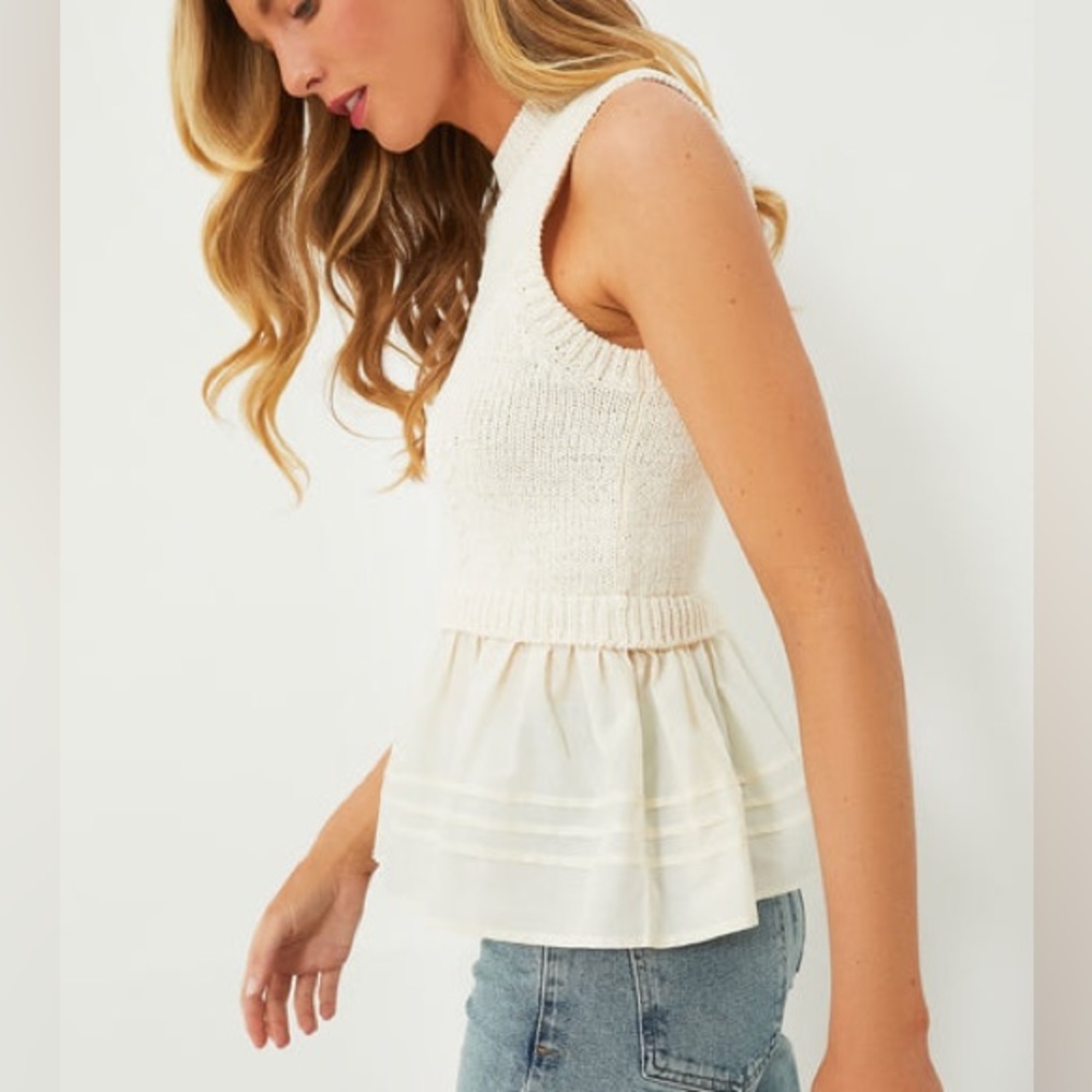 Ulla Johnson Ivory Edda Top - Picture 3 of 8